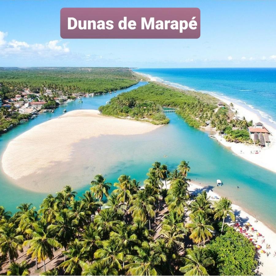 Chale Aconchegante Na Barra De Sao Miguel Villa Buitenkant foto