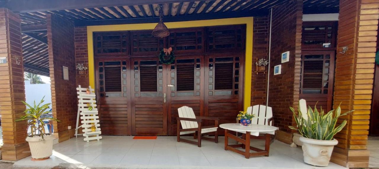 Chale Aconchegante Na Barra De Sao Miguel Villa Buitenkant foto